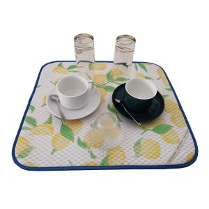 200gsm Reversible Microfiber Dish Drying Mat Tableware Protector