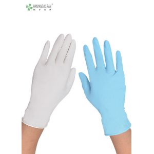 Cleanroom Gloves Durable Flexible TPU 100% Nitrile ESD Gloves