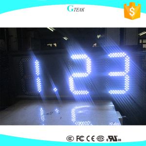 Self-Service Business 8mm Pixel Pitch Double Sided LED Gas Sign with 12 Inch