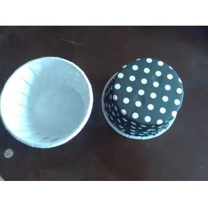 Black with dot Souffle cups