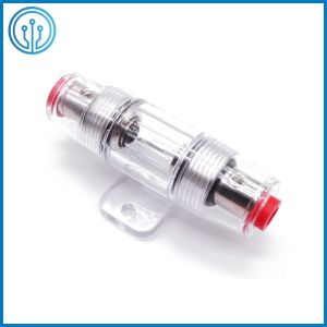 Car Audio 10x38mm Inline Fuse Holder 80A 32V With Mounting Clip