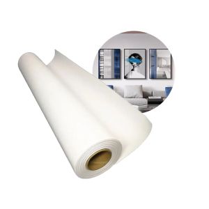Wide Format Aqueous Matte Inkjet Poly Cotton Canvas Roll 360gsm For Pigment Dye