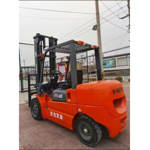 Quality Heli Second Hand Forklift Used Diesel Forklift Truck 4 Ton Orange In Good Condition for sale