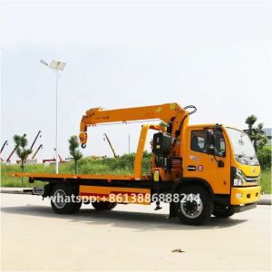DUOLIKA Traffic clear Tow Truck With Crane Road Rescue Trailer With Crane