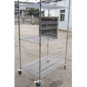 SMT Stencil Turnover PCB Storage Trolley Stainless steel 400mm