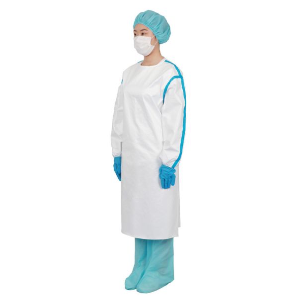 Non Woven Fabric Anti Static Dust Proof Protective Suit Operation Gown Lab Coat