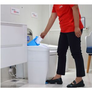 20L Pedal Sanitary Bin , ABS Feminine Hygiene Trash Cans