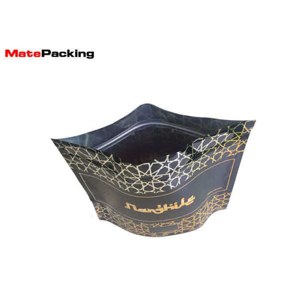 Foil Steam Proof Stand Up Plastic Pouches , Tobacco Pouch Bag With Zipper / Tear Notch