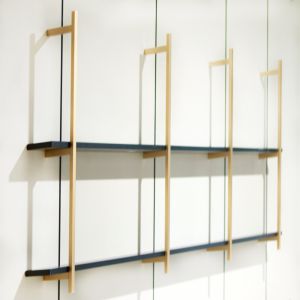 Gold Aluminum Wall Shelf