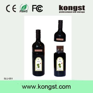 China Kongst Wine Bottle USB Drive Advertising USB Flash Stick on sale
