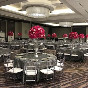 Couple Wedding Banquet Chairs With Cushion Stacked Disassembly 40x40x92cm