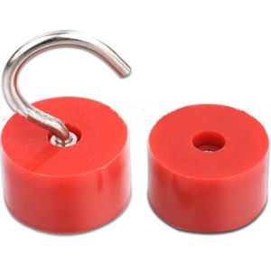 China Magnetic Hook with Red Rubber Base on sale