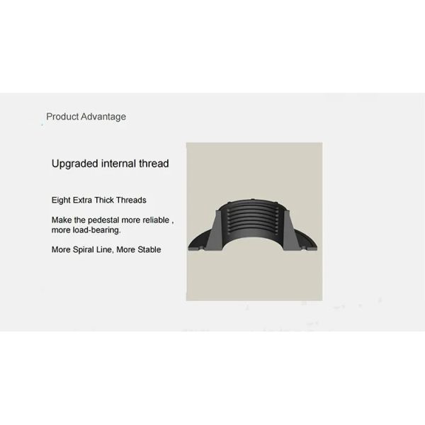 Recycled Plastic Adjustable Pedestal For Deck 45mm-80mm