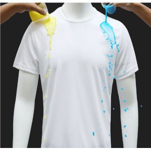 Hydrophobic Mens' Nano Tech T Shirts Stain Proof Breathable Short Sleeve