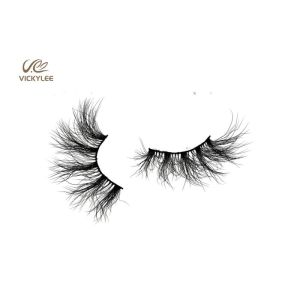 Fashioned Fan Shaped 27MM Natural Wispy False Lashes