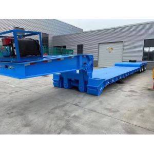 Detachable Gooseneck Lowboy Semi-Trailer with Jost E100 Landing Gear and