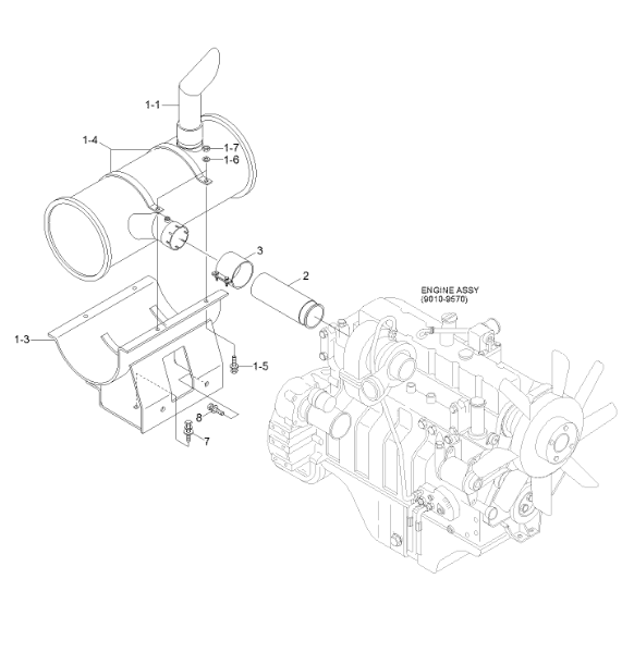 11N630030 11N6-30030 Pipe For HYUNDAI Wheel Excavators R200W7