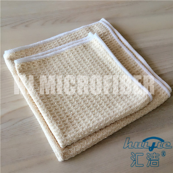 Knitted Microfiber Cleaning Cloth 40*40cm square piped merbau household knitted towel