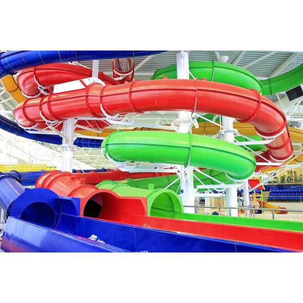 Aqua Water Park Summer Water Games Fiberglass Water Slide Set for Kids