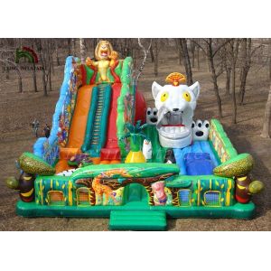 Children Jungle Theme Inflatable Amusement Park With 2 Years Warranty
