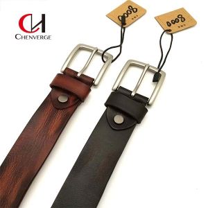 Durable Mens Genuine Leather Belt Width 3.8cm Antiwear Multipurpose