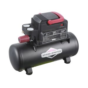 Vertical Briggs Stratton Compressor 2 Gallon 8 Liter Semi Closed Easy Carrying
