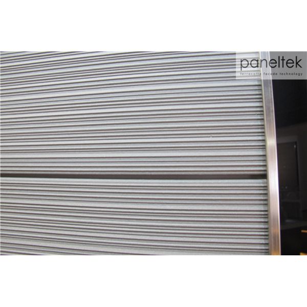 Buy Lined Surface Terracotta Panels Ceramic Tiles Wall Cladding For Exterior Wall at wholesale prices