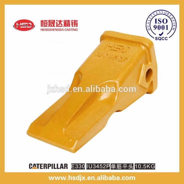 Heavy wide type construction machinery machinery parts bukcet teeth apply to E330 excavator/bulldozer on sale with stander size
