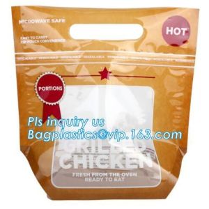 Stand Up Roasted Chicken Packaging Bags With Zip Top hot roast, rotisserie