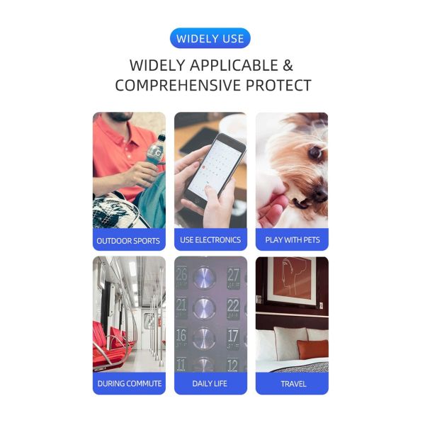 Quick Drying Disposable Hand Sanitizer Waterless Medicated Unscented Dazzles