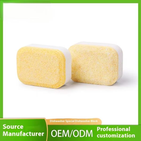 Eco Friendly Disposable 3-in-1 Solid Cleaner For Grease Removal Effervescent Dishwasher Detergent Tablets