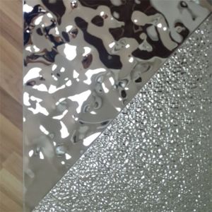Embossed Stainless Steel Sheets Rose Gold Mirror Finish 304 316 For Facade Wall