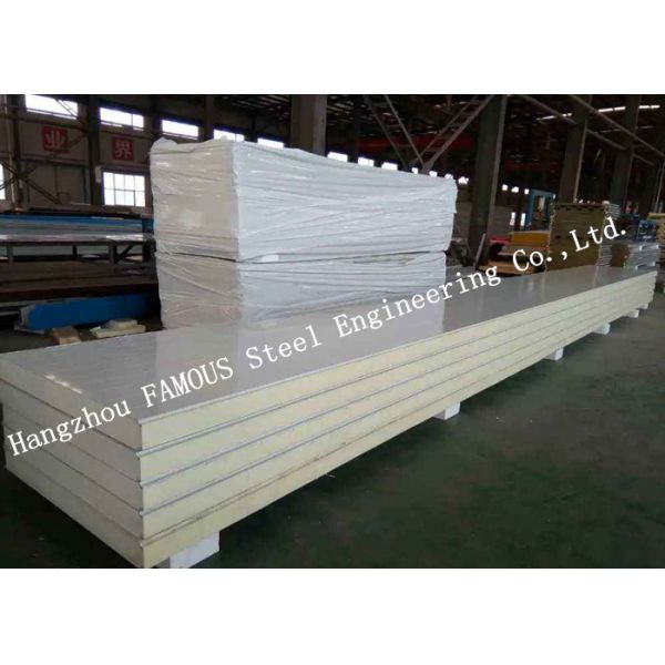 Buy Windproof 50mm 75mm PU Sandwich Panels Thermal Insulation at wholesale prices