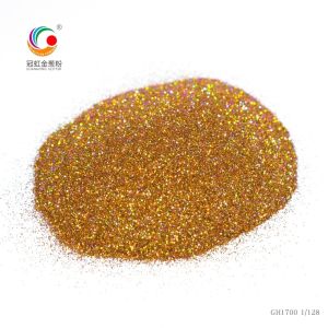 Quality PET Bulk Holographic Glitter Brown Plum Laser Quadrangular Prismatic Shape for sale