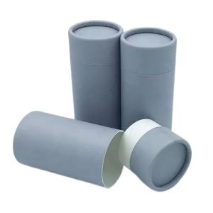 Cosmetic Bottles Cardboard Tubes Perfume Cylinder Packaging Boxes With Paper