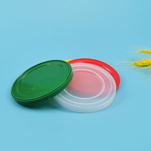 China 53mm Aluminum Tinplate Can Food PE Plastic Lids on sale