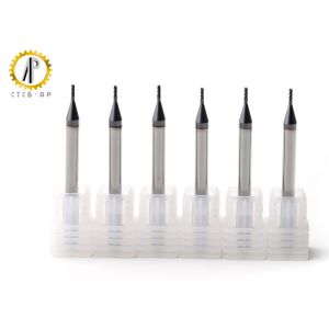 TiALN Coated Carbide Milling Cutters HRC57 With 4mm Shank