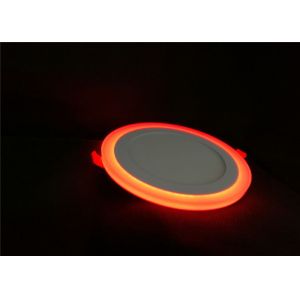 Ceiling 16W Double Color Led Panel Spotlight Round Red + White Embedded Type