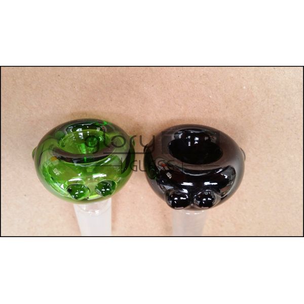 18mm Glass Bongs Accessories Smoking Frosted Dry Herb Bongo Glass Bowls