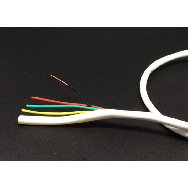 RJ45 Flat Telephone Wire 4 Core Flexible 7x0.16BC Copper Black PVC Indoor