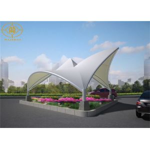 New Type PVDF Architecture Membrane Tensile Roof Structures For Plaza