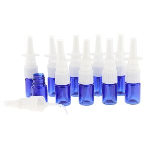 Plastic Round 15ml Refillable Nasal Spray Bottle