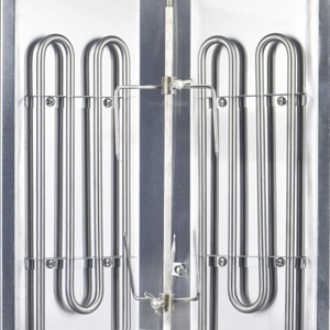 2 Burners Electric Vertical Rotisserie Chicken Broiler for Automatic Meat Production