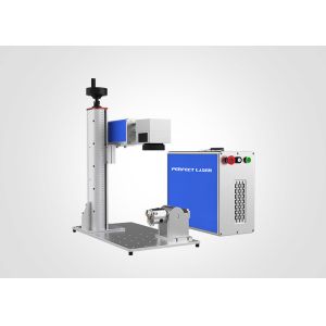 20w 30w 50W 100W Fiber Laser Marking Machine With Rotary For Gold Stainless