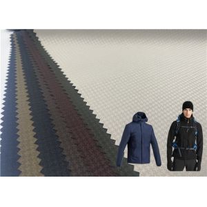 Houndstooth Pattern Polyester Dobby Pongee Fabric With TPU Back