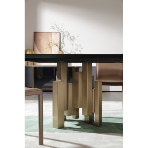 High Durability Ceramic Marble Top Dining Table 10 Seater OEM