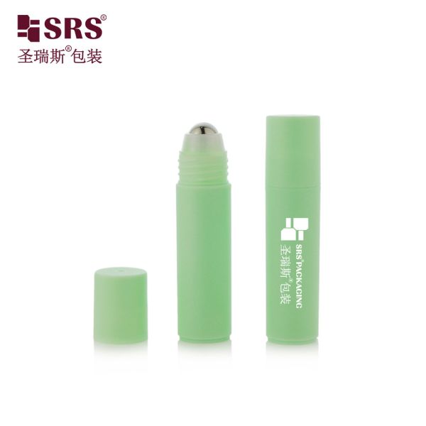 RPPF 20ml 2/3 OZ Plastic Empty Cosmetic Skincare Round PP PCR Eco-friendly Roller Steel Ball Bottle Packaging