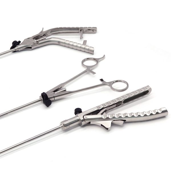 Class II Surgical 5mm Reusable Gun-Shaped Straight Needle Holder Forceps Laparoscopic Instrument