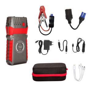 Portable Jump Starter Power Pack with LED Display Wireless Charging Case 12V 1W