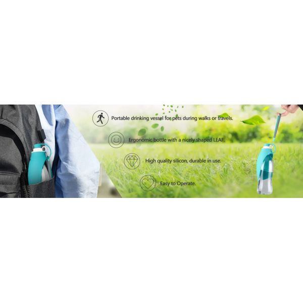 Portable Dog Water Bottle for Walks and Travels 